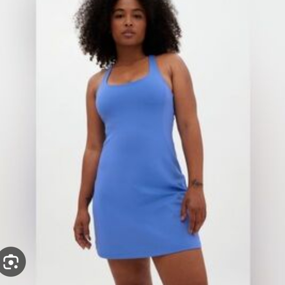 Girlfriend Collective Lola V Neck Dress Small